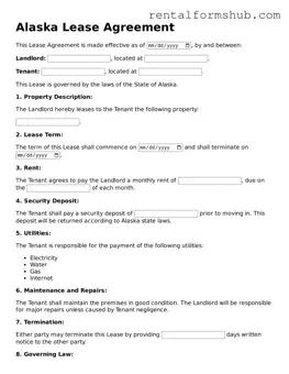 Official Alaska Lease Agreement Template