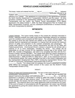 Fill Out a Valid Commercial Vehicle Lease Agreement Form
