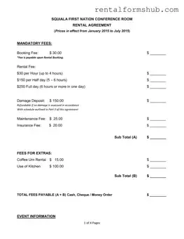 Fill Out a Valid Meeting Room Rental Agreement Form