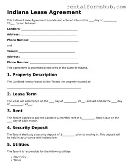 Official Indiana Lease Agreement Template