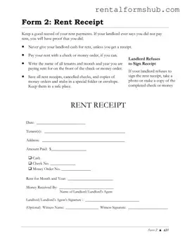 Fill Out a Valid Rental Receipt Form