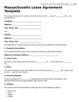 Official Massachusetts Lease Agreement Template