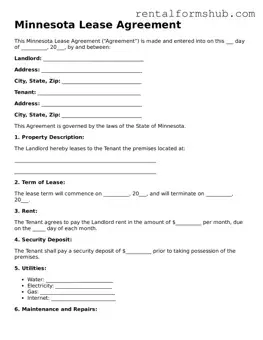 Official Minnesota Lease Agreement Template