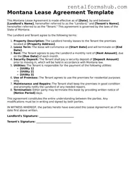 Official Montana Lease Agreement Template
