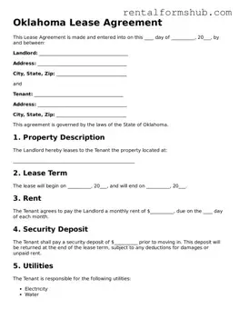 Official Oklahoma Lease Agreement Template
