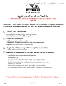 Fill Out a Valid Long And Foster Rental Application Form