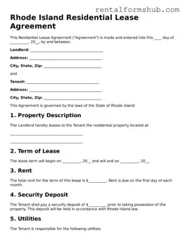 Official Rhode Island Residential Lease Agreement Template