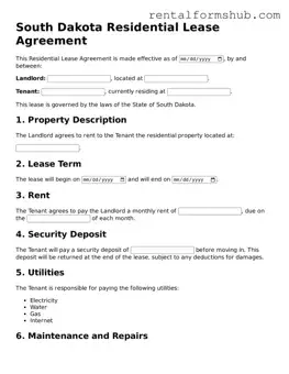 Official South Dakota Residential Lease Agreement Template