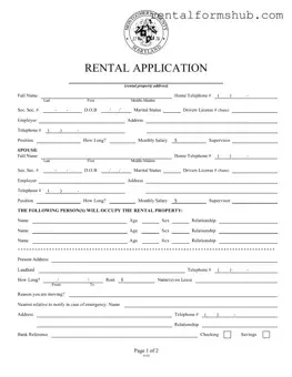 Fill Out a Valid Montgomery Rental Application Form
