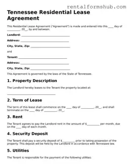 Official Tennessee Residential Lease Agreement Template