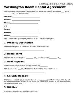 Official Washington Room Rental Agreement Template